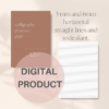Printable Calligraphy Practice Pad with Straight Lines - Image 5