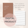Printable Calligraphy Practice Pad with Straight Lines - Image 6