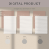 Printable Calligraphy Practice Pad with Straight Lines - Image 3